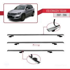 Volkswagen Tiguan 2007-2016 Arası ile uyumlu Basic Model Ara Atkı Tavan Barı GRİ 3 ADET