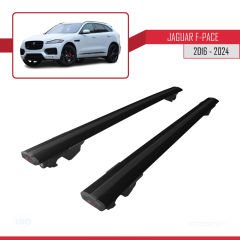 Jaguar F-Pace 2016 ve Sonrası ile uyumlu HOOK Model Anahtar Kilitli Ara Atkı Tavan Barı SİYAH