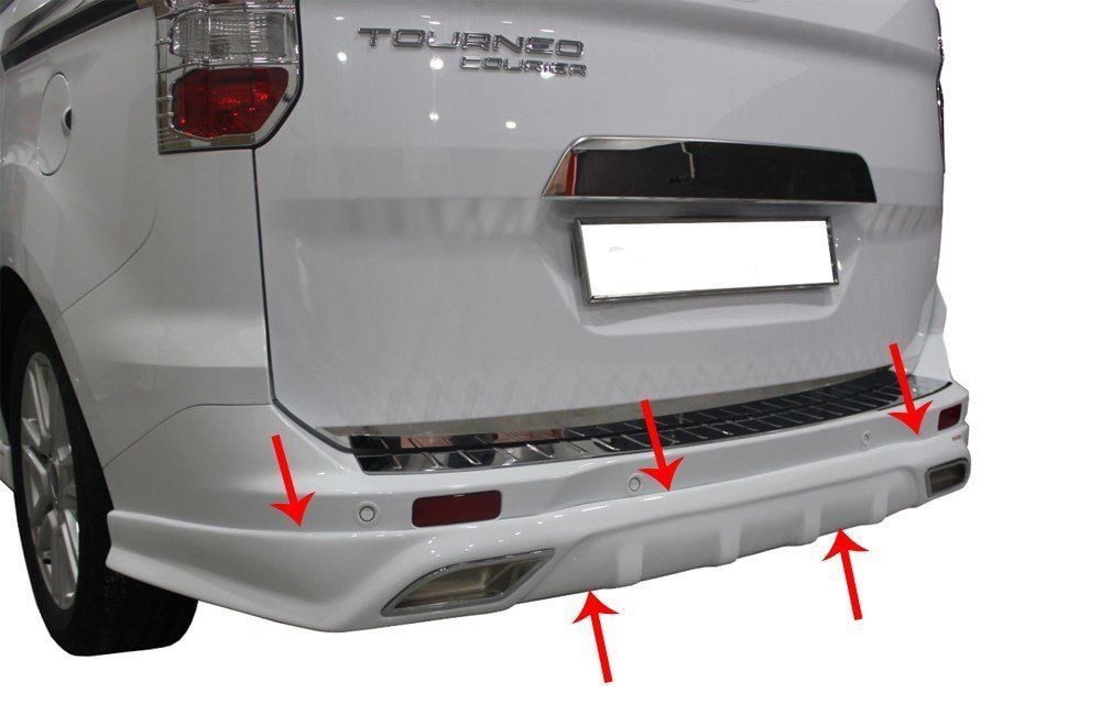 Ford Courier Uyumlu Arka Tampon Altı Difüzör Md. Fiber 2014 Ve Sonrası