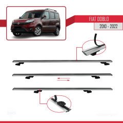 Fiat Doblo 2010-2022 Arası ile uyumlu Basic Model Ara Atkı Tavan Barı GRİ 3 ADET