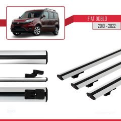 Fiat Doblo 2010-2022 Arası ile uyumlu Basic Model Ara Atkı Tavan Barı GRİ 3 ADET