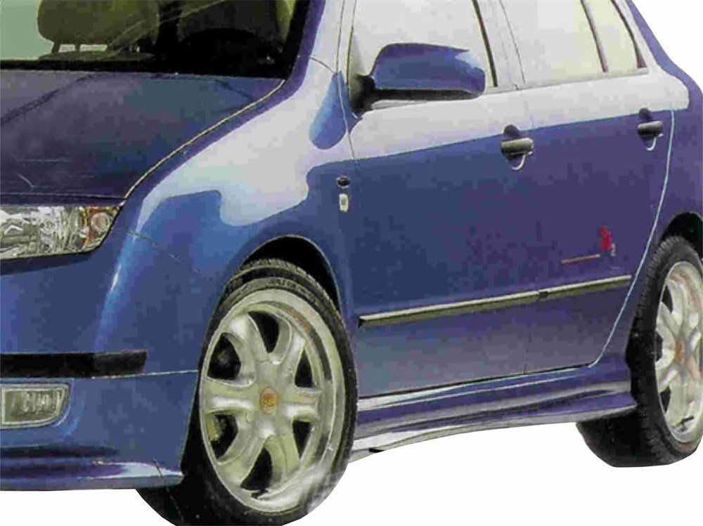 Skoda Fabia Uyumlu 1 6Y Hatchback Marşpiyel 2 Parça Fiber 1999-2007
