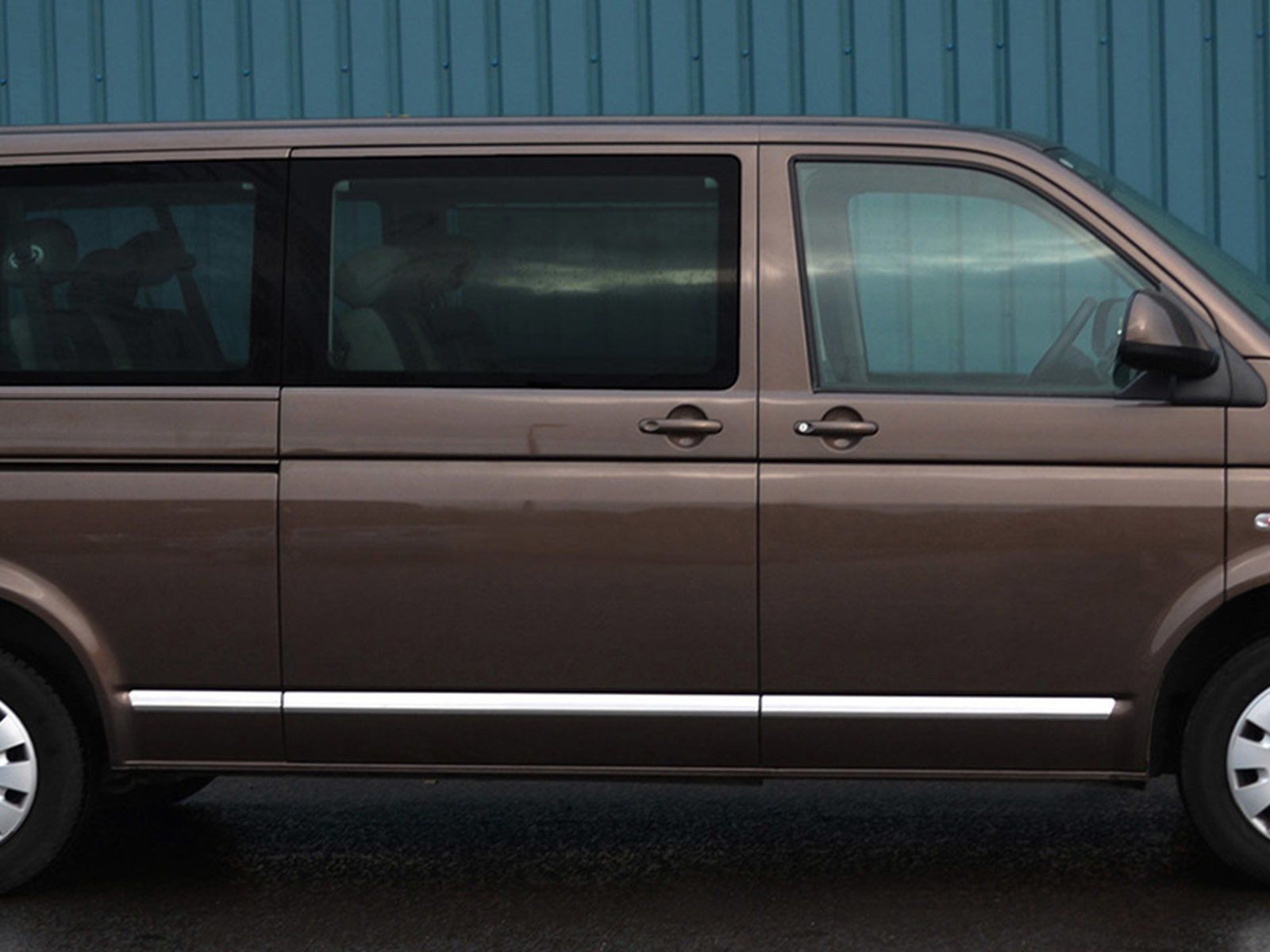Volkswagen T5 Uyumlu Caravelle Krom Yan Kapı Çıtası 5 Parça. (K.Ş) 2010 Üzeri