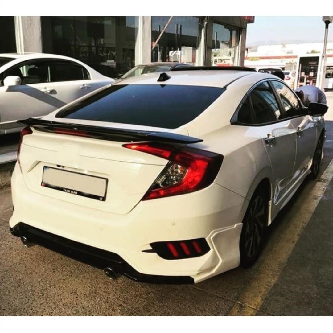 Honda Civic Uyumlu Fc5 2016-2020 Turbo Body Kit Arka Ek