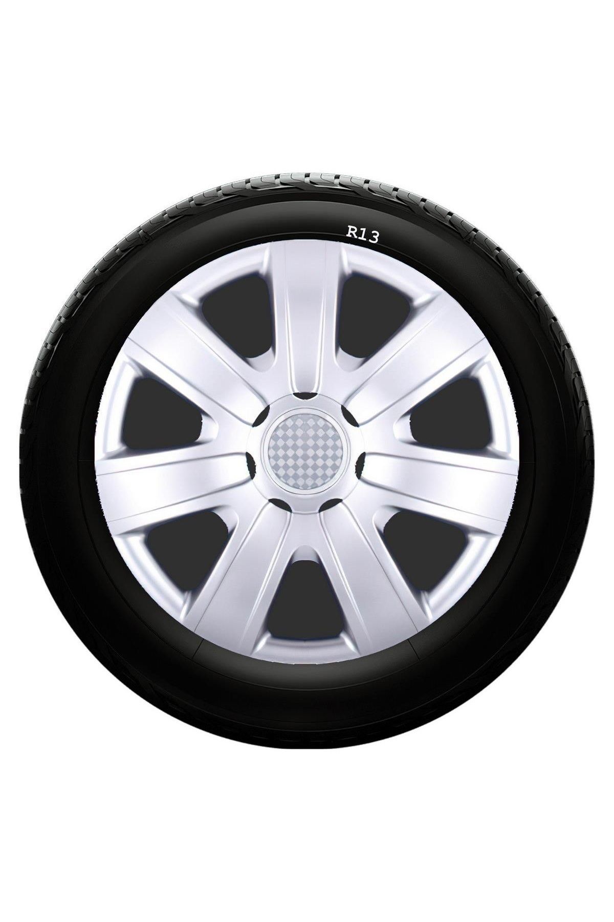 Fiat Uyumlu 13 Inç Kırılmaz SKS Jant Kapağı 1 Takım 4 Adet No:104