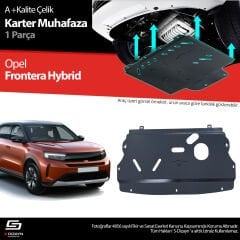 S-Dizayn Opel Frontera Hybrid 1.2 Çelik Karter Muhafaza Koruma 2024 Üzeri A+ Kalite