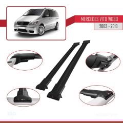 Mercedes Vito (W639) 2003-2010 Arası ile uyumlu FLY Model Ara Atkı Tavan Barı SİYAH