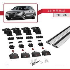 Audi A4 (B8) AVANT 2008-2015 Arası ile uyumlu ACE-2 Ara Atkı Tavan Barı GRİ