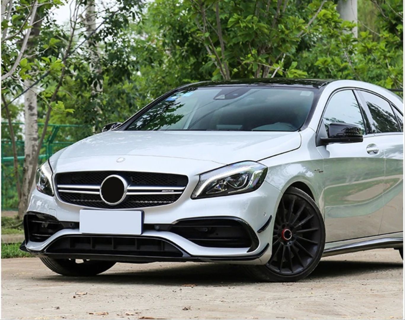 Mercedes Cla Uyumlu 45 2016-2018 Ön Tampon Aero Kit (Amg Donanım İçin)