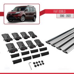 Fiat Doblo 2010-2022 Arası ile uyumlu FLY Model Ara Atkı Tavan Barı GRİ 4 ADET BAR