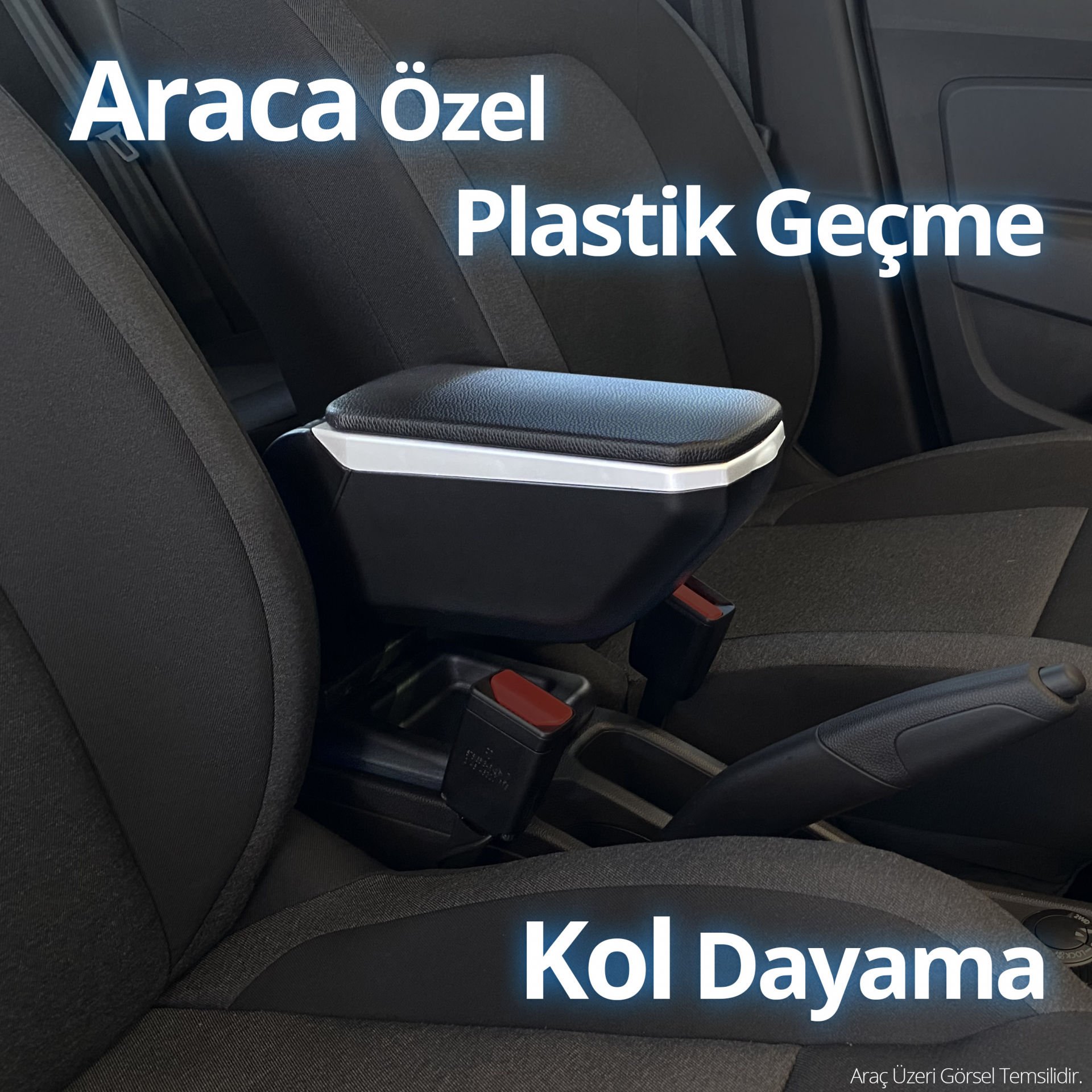 S-Dizayn VW Polo Kol Dayama Kolçak Geçmeli ABS Gri 2009-2017