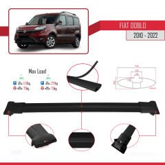 Fiat Doblo 2010-2022 Arası ile uyumlu FLY Model Ara Atkı Tavan Barı SİYAH 3 ADET BAR