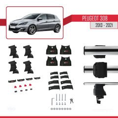 Peugeot 308 2013-2021 Arası ile uyumlu ACE-4 Ara Atkı Tavan Barı GRİ