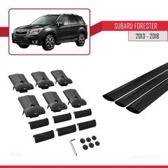 Subaru Forester 2013-2018 Arası ile Uyumlu FLY Model Ara Atkı Tavan Barı SİYAH 3 ADET BAR