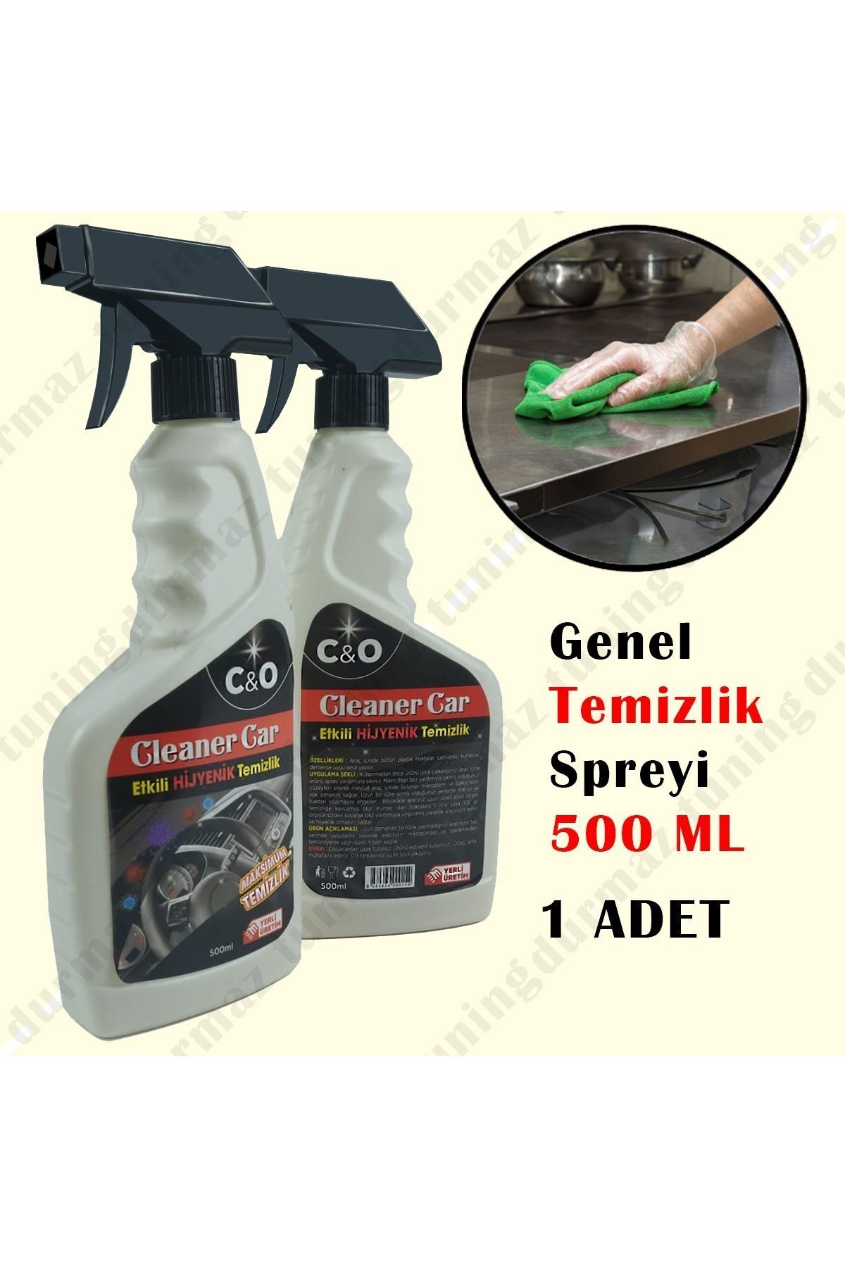 Genel Amaçlı Yüzey Temizleyici 500Ml Ev Ofis ve Oto için Kullanıma Uygundur