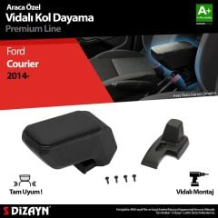 Ford Courier Uyumlu Kol Dayama Kolçak ABS Vidalı Siyah 2014 Üzeri A+Kalite Parça