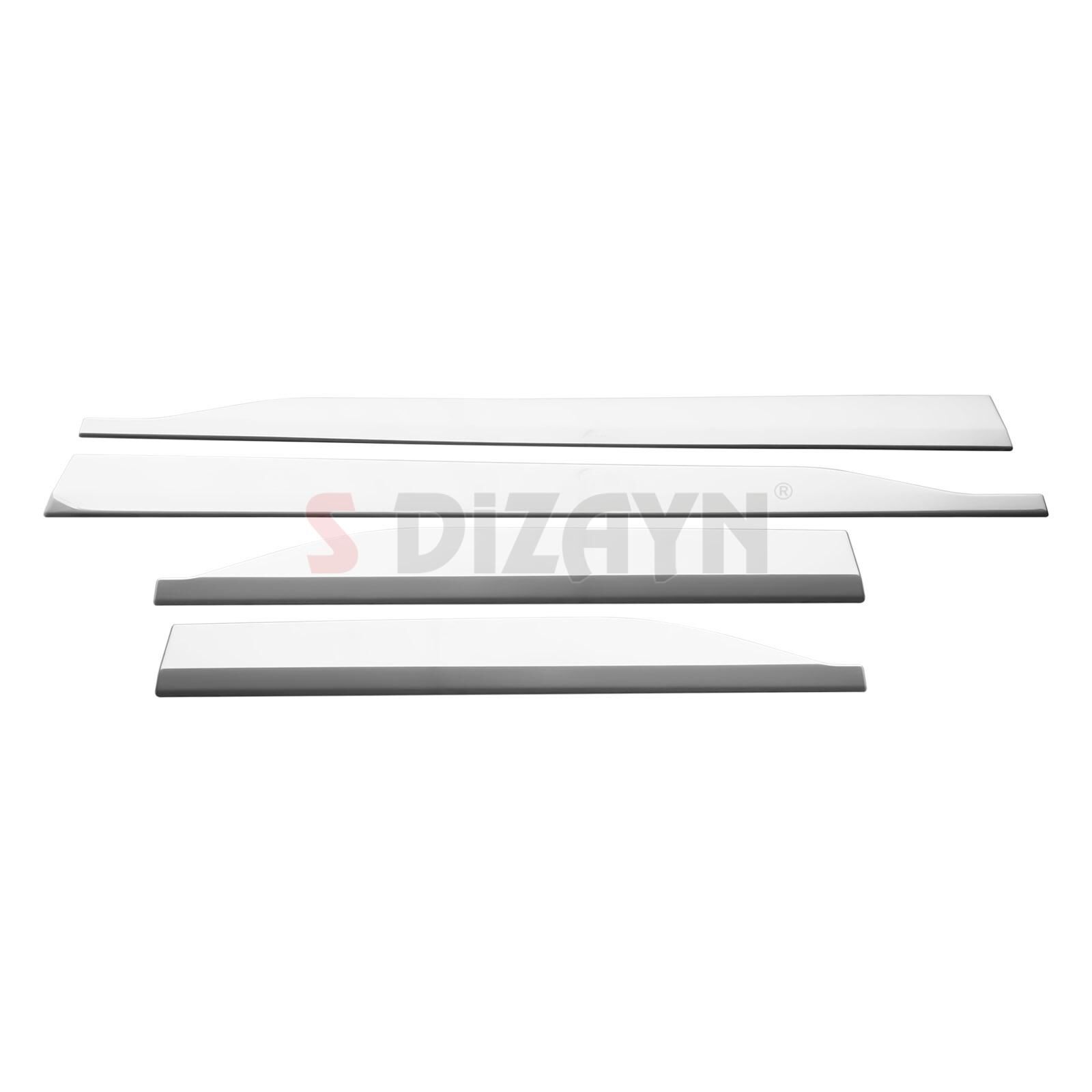 S-Dizayn Ford Courier Krom Yan Kapı Çıtası 4 Prç. 2023 Üzeri A+ Kalite
