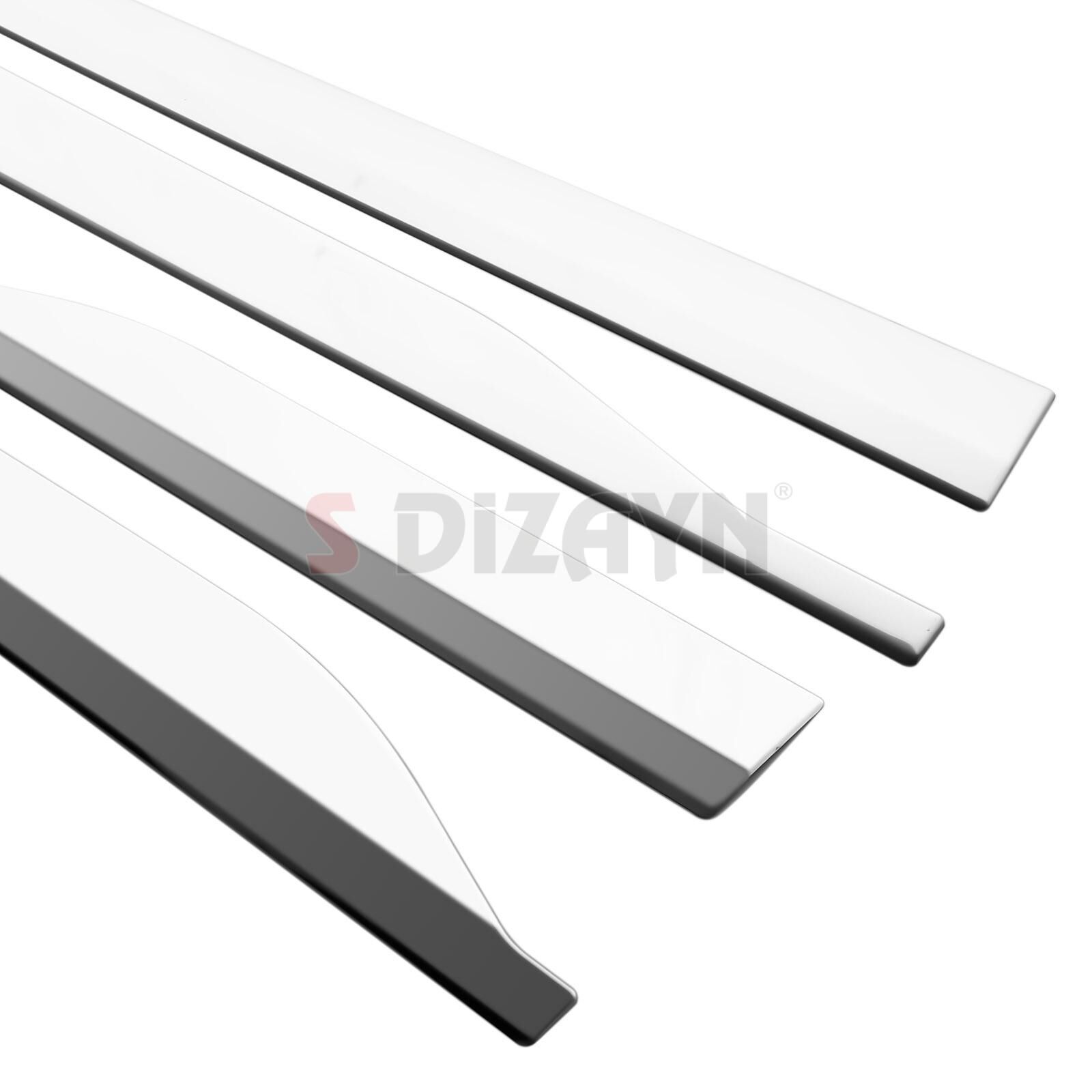 S-Dizayn Ford Courier Krom Yan Kapı Çıtası 4 Prç. 2023 Üzeri A+ Kalite