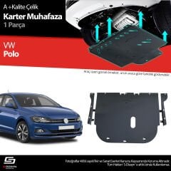 S-Dizayn VW Polo 6 Çelik Karter Muhafaza Koruma 2017 Üzeri A+ Kalite