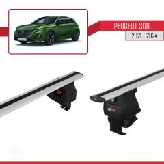 Peugeot 308 2021 ve Sonrası ile Uyumlu ACE-4 Ara Atkı Tavan Barı GRİ