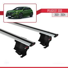 Peugeot 308 2021 ve Sonrası ile Uyumlu ACE-4 Ara Atkı Tavan Barı GRİ