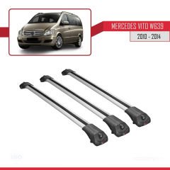 Mercedes Vito (W639) 2010-2014 Arası ile uyumlu ACE-1 Ara Atkı Tavan Barı GRİ 3 ADET BAR