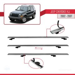 Jeep Cherokee (KJ) 2002-2007 Arası ile uyumlu Basic Model Ara Atkı Tavan Barı GRİ 3 ADET