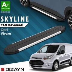 S-Dizayn Opel Vivaro B Kısa Şase Skyline Aluminyum Yan Basamak 213 Cm 2015-2018 A+ Kalite