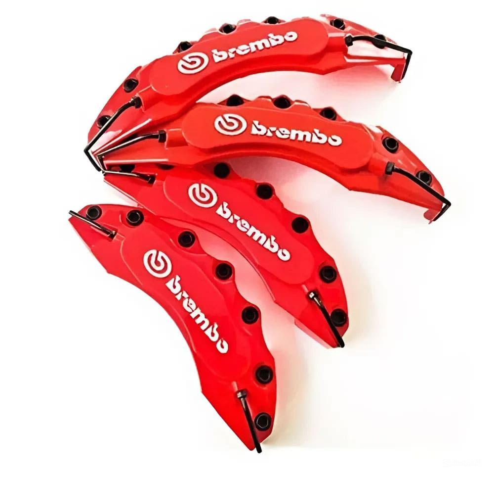 Alfa Romeo Spider Uyumlu Brembo Kırmızı Kaliper Kapağı 4 Parça Ön Arka Set