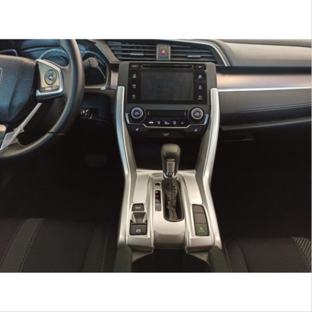 Honda Civic Uyumlu Fc5 2016-2020 Yeni Stil Vites Konsol Kaplama- Silver
