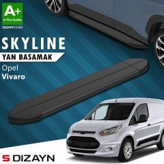 S-Dizayn Opel Vivaro B Kısa Şase Skyline Siyah Yan Basamak 213 Cm 2015-2018 A+ Kalite