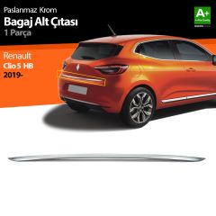 Renault Clio Uyumlu 5 Krom Bagaj Alt Çıtası 2019 Ve Üzeri