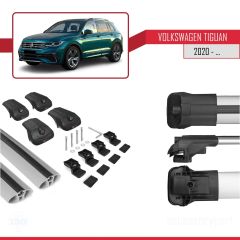 Volkswagen Tiguan 2020-2023 Arası ile uyumlu ACE-1 Ara Atkı Tavan Barı GRİ