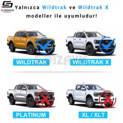 Ford Ranger 4 ABS Plastik Çamurluk Kaplaması Dodik Seti 6 Prç. 2023 Üzeri A+ Kalite