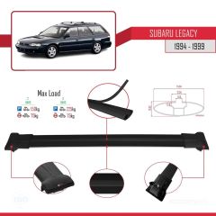 Subaru Legacy 1994-1999 Arası ile uyumlu FLY Model Ara Atkı Tavan Barı SİYAH