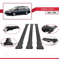 Subaru Legacy 1994-1999 Arası ile uyumlu FLY Model Ara Atkı Tavan Barı SİYAH 3 ADET BAR