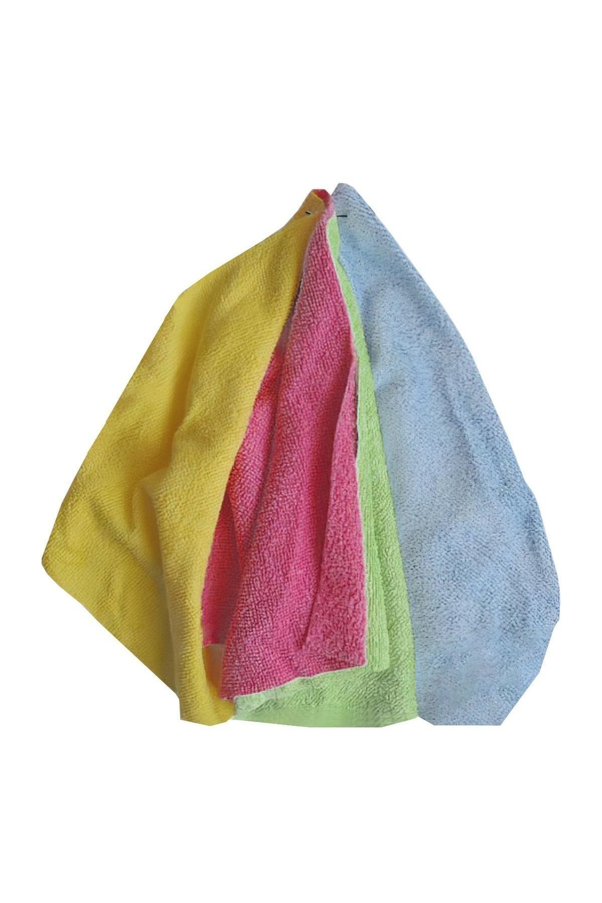 Mikrofiber Bez Oto Cam Araç Yıkama Kurulama Temizleme 4 Adet