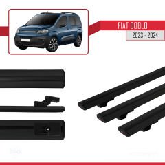 Fiat Doblo 2023 ve Sonrası ile uyumlu Basic Model Ara Atkı Tavan Barı SİYAH 3 ADET