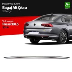 Volkswagen Passat Uyumlu B8.5 Krom Bagaj Alt Çıtası 2019 Ve Üzeri