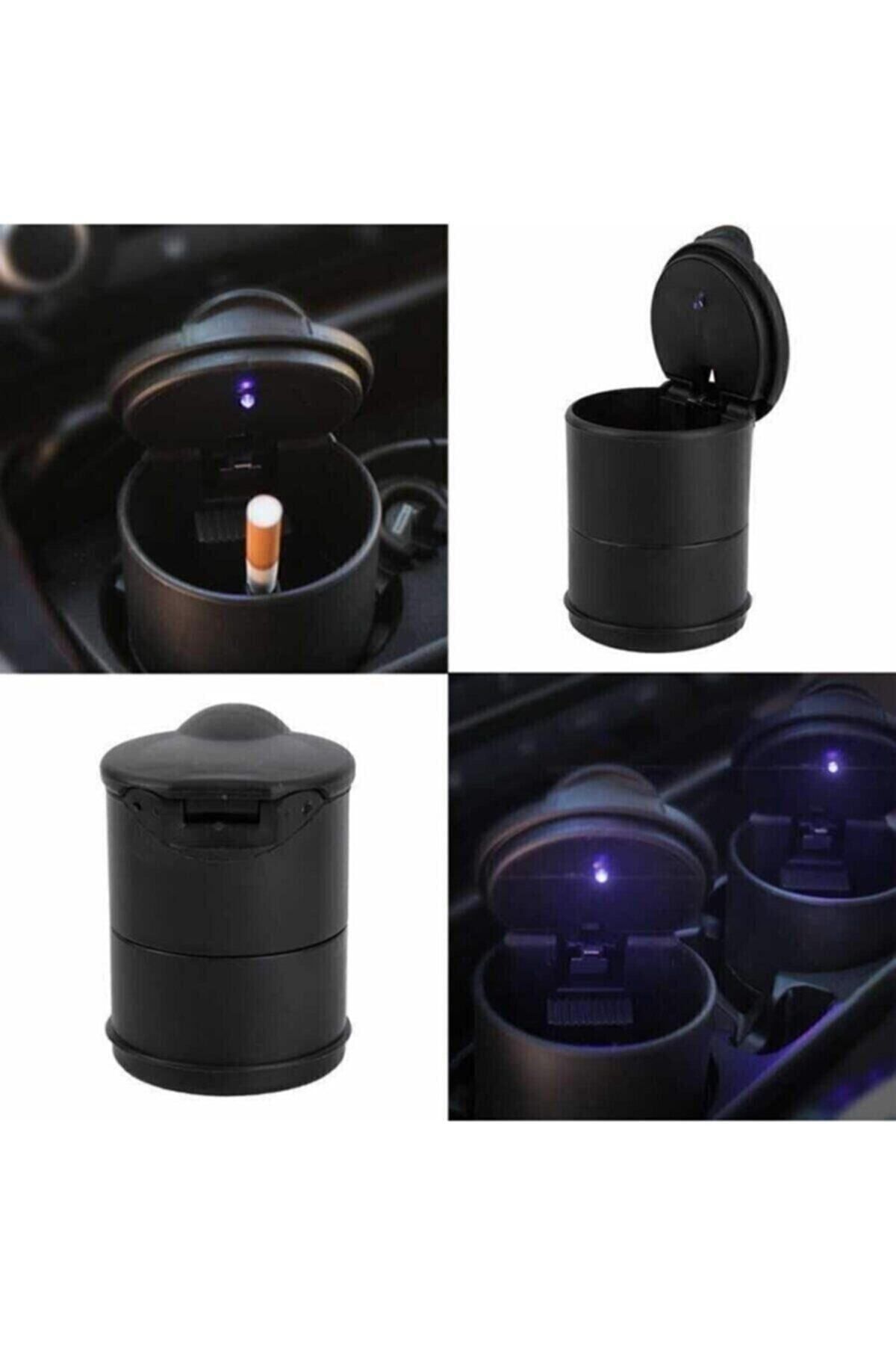 Işıklı Oto Küllük - Işıklı Araç Küllük - Araba Küllüğü - Araç Içi Işıklı Küllük - Oto Küllük