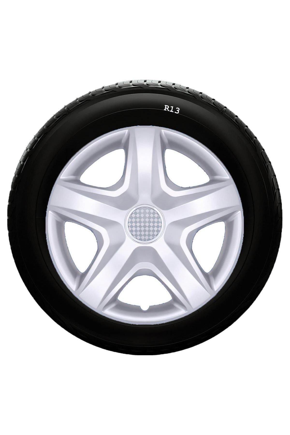 Renault Uyumlu 13 Inç Kırılmaz SKS Jant Kapağı 1 Takım 4 Adet No:101