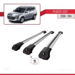 Peugeot 4007 2006-2014 Arası ile uyumlu ACE-1 Ara Atkı Tavan Barı GRİ 3 ADET BAR