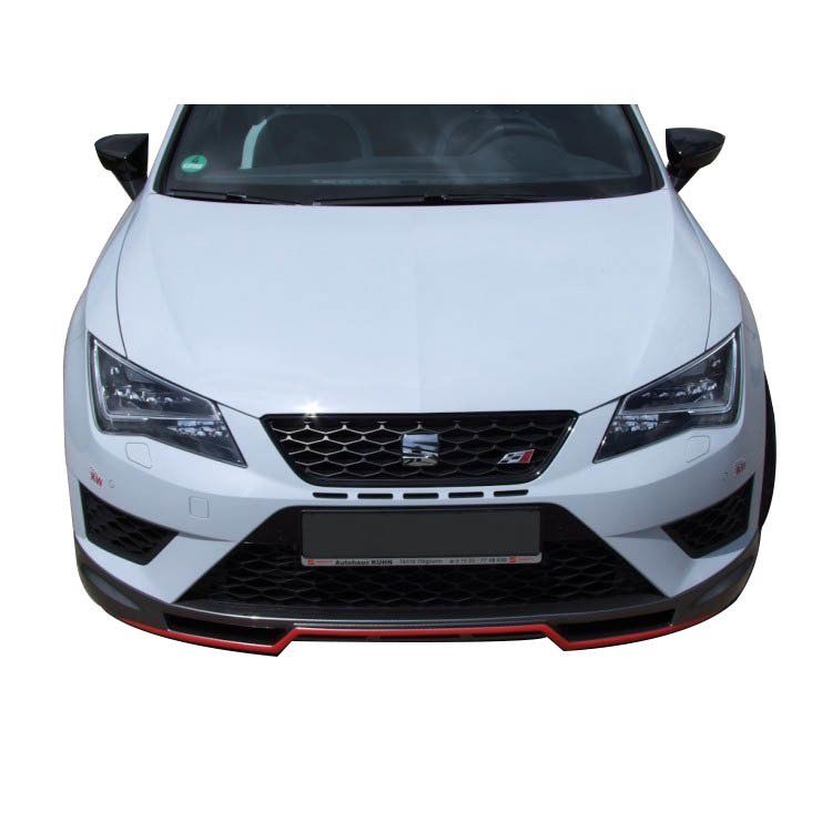 Seat Leon Uyumlu Mk3 -5F (2013-2016) Fr Uyumlu Ön Tampon Ek (Plastik)