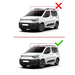 Fiat Doblo 2023 ve Sonrası ile uyumlu HOOK Model Anahtar Kilitli Ara Atkı Tavan Barı GRİ