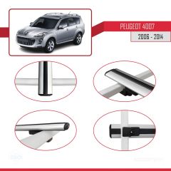 Peugeot 4007 2006-2014 Arası ile uyumlu Basic Model Ara Atkı Tavan Barı GRİ 3 ADET