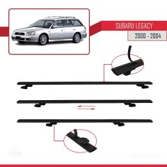 Subaru Legacy 2000-2004 Arası ile uyumlu Basic Model Ara Atkı Tavan Barı SİYAH 3 ADET