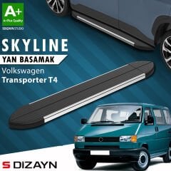 S-Dizayn VW Transporter T4 Kısa Şase Skyline Krom Yan Basamak 213 Cm 1995-2003 A+ Kalite