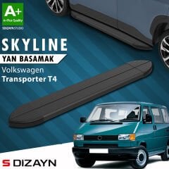 S-Dizayn VW Transporter T4 Kısa Şase Skyline Siyah Yan Basamak 213 Cm 1995-2003 A+ Kalite