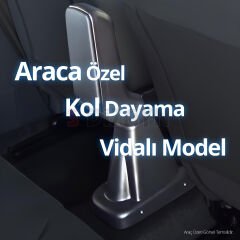 S-Dizayn VW Polo 6 Makyajlı Kol Dayama Kolçak ABS Vidalı Gri 2021 Üzeri A+ Kalite
