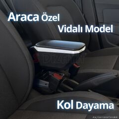 S-Dizayn VW Polo 6 Makyajlı Kol Dayama Kolçak ABS Vidalı Gri 2021 Üzeri A+ Kalite